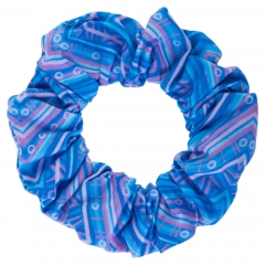 Scrunchies zigzag blue