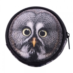 wallet gray owl