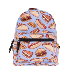 backpack  fast food purple