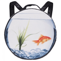 backpack gold fish water