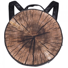 backpack wood slice brown