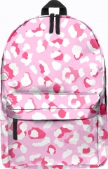 school bags pastel leopard pink