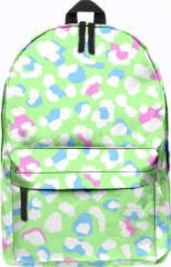 school bags pastel leopard green