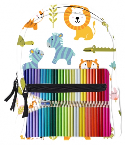 Mini bag crayon animals